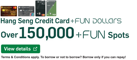 View details, Hang Seng Credit Card +FUN Dollars, opens in a new window